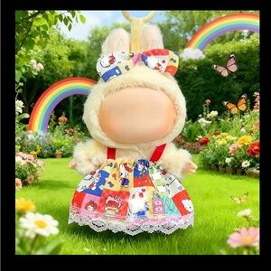 Labubu Hello Kitty Dress & Hairbow